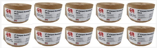 3" Carpet Seam Tape Amber (Box of 10)